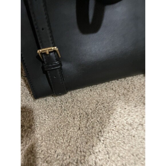 Summer & Rose Black vegan Leather Skinny Backpack laptop main image 11